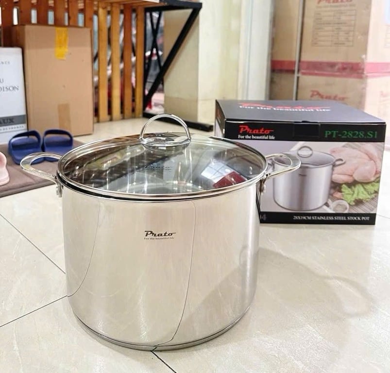 NỒI LUỘC GÀ 5 ĐÁY PRATO 28CM 12L / 30CM 14L