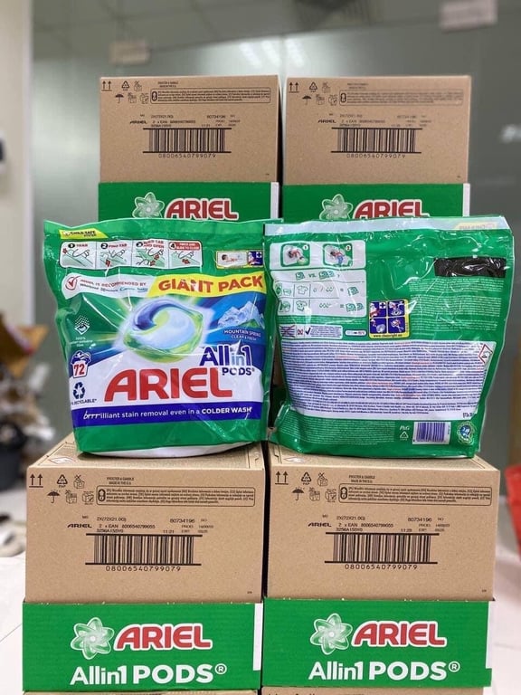 Viên giặt Ariel của Đức 72 viên