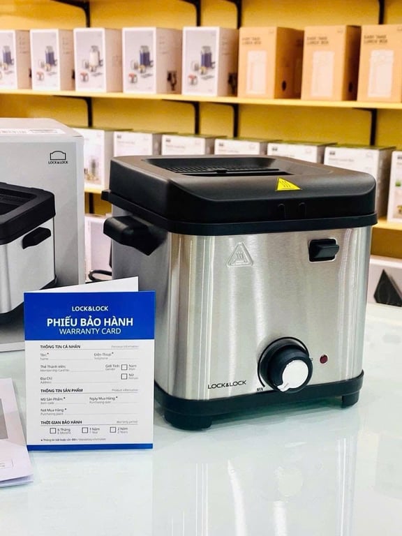 NỒI CHIÊN NGẬP DẦU MINI LOCK&LOCK  EJF716SLV