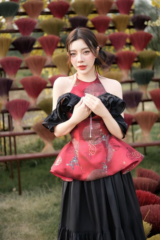 Flexy - Set Yếm Đan Châu đỏ S/M/L/XL