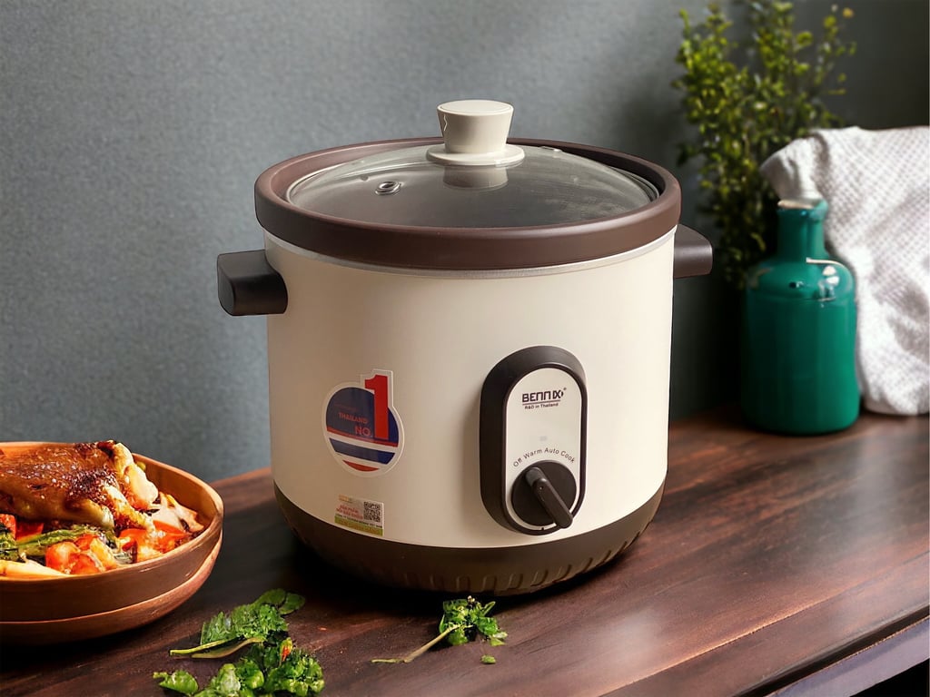 NỒI NẤU CHẬM 3 lít (THỐ TỬ SA) Bennix BN-68KC-G