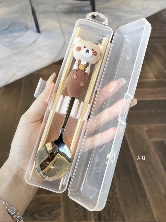Thìa inox kute cho bé