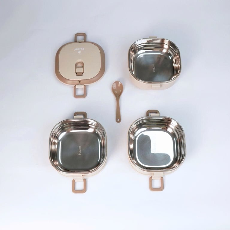 HỘP CƠM 3 TẦNG INOX 304 KALPEN AR11