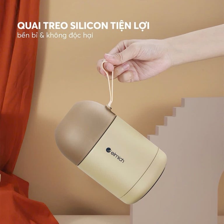 Bình đựng thức ăn giữ nhiệt inox 304 Elmich EL8301 dung tích 450ml