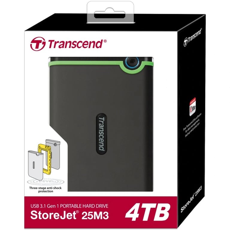 Ổ Cứng Di Động Transcend StoreJet Slim 25M3S 4TB TS4TSJ25M3S