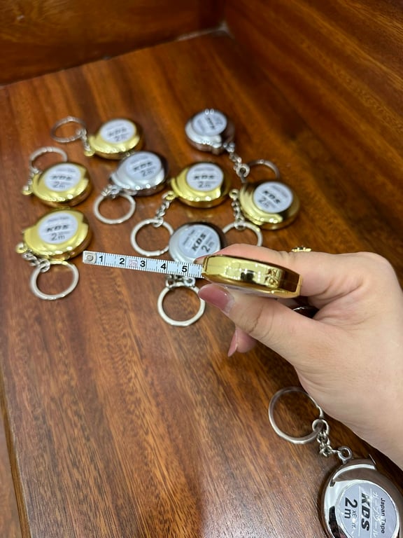 Set 2 móc khoá thước dây mini hàng Nhật
