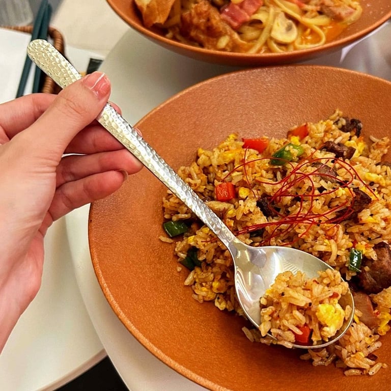 set 10  Thìa vàng trắng