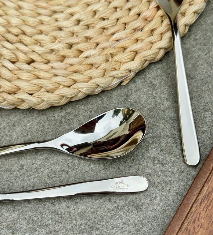 Set 5 thìa/dĩa inox cao cấp Sabatier 14cm xuất Mỹ