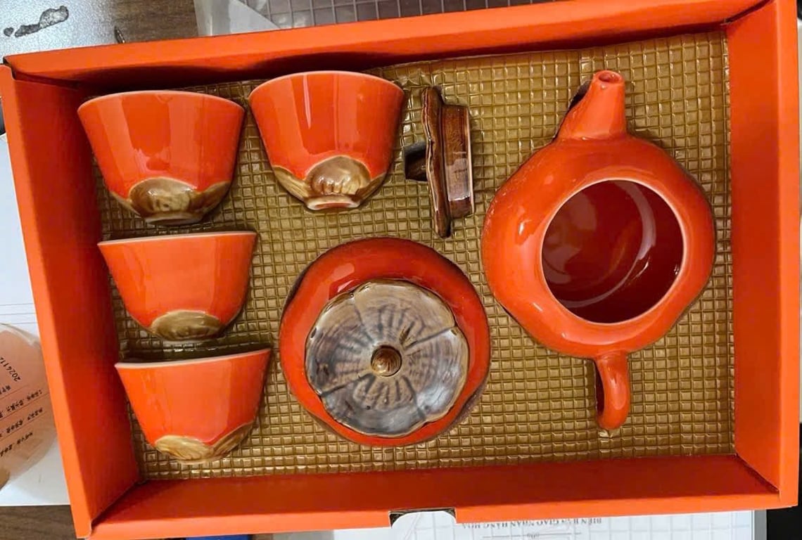 bộ Ấm trà quả hồng