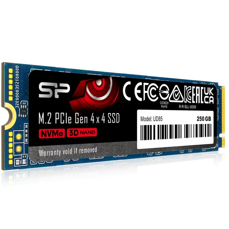 SSD Silicon Power UD85 250GB PCIe NVMe Gen 4×4 M.2 SSD (SP250GBP44UD8505)