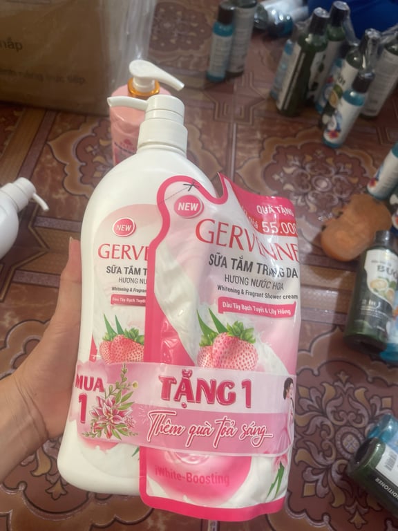 sữa tắm geven vòi dâu/việt quốc