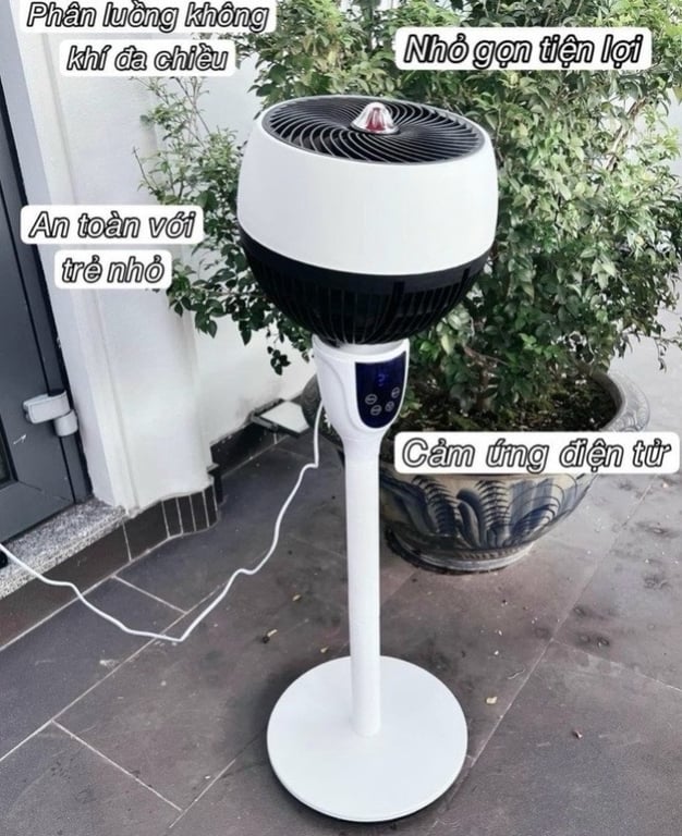 Quạt tuần hoàn không khí 𝗞𝗔𝗜𝗦𝗔 𝗩𝗜𝗟𝗟𝗔 𝗖𝗔𝗢 𝗖𝗔̂́𝗣 𝗪𝗦-𝟴𝟬𝟬𝟱