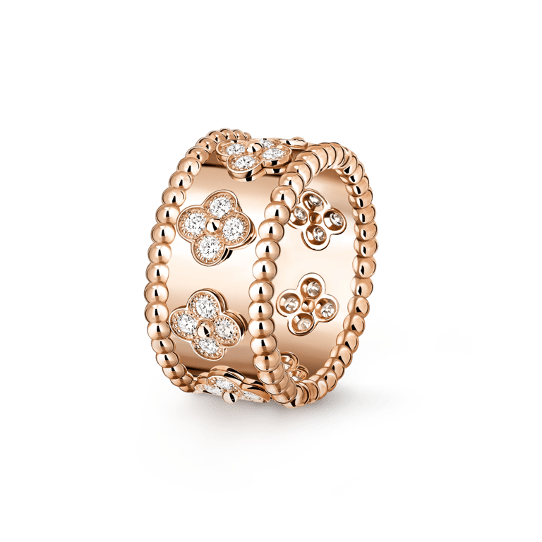 Perlée clovers ring, medium model