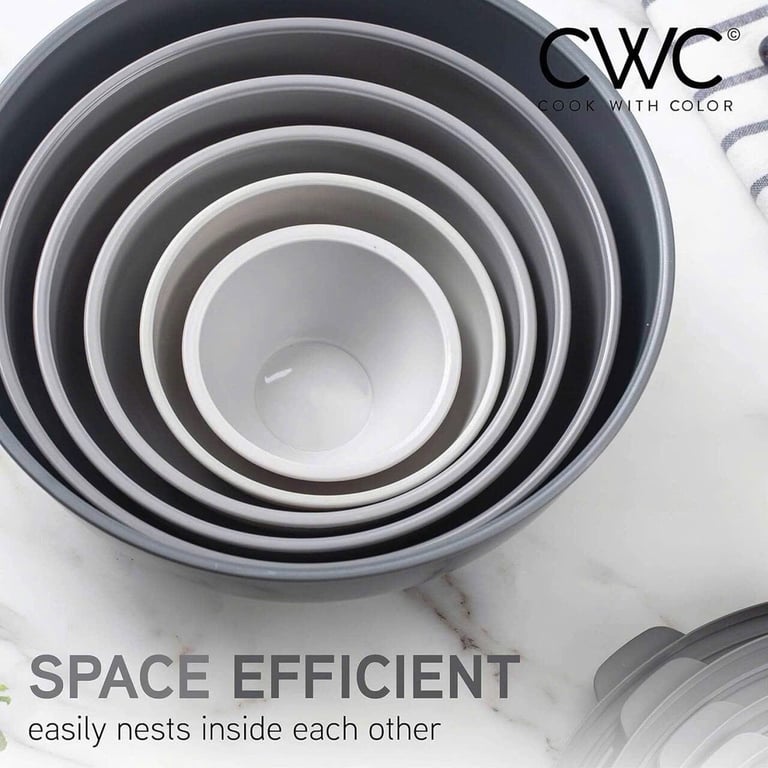 SET 6 BÁT NHỰA COOK WITH COLOR TPR DÙNG ĐƯỢC LÒ VI SÓNG