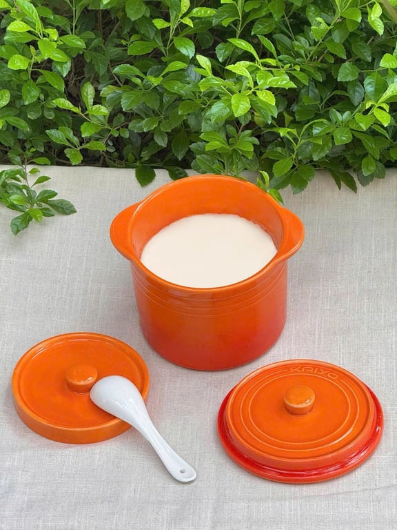 Hũ gốm muối dưa cà, đựng mỡ lợn cầu vồng Kaiyo