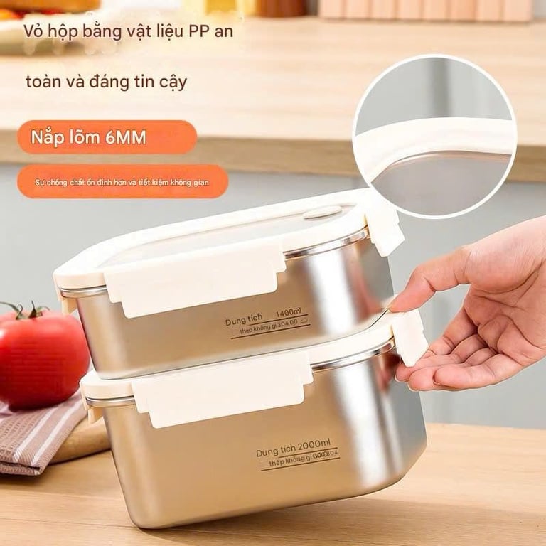 Hộp đựng thực phẩm inox 304 - RK831