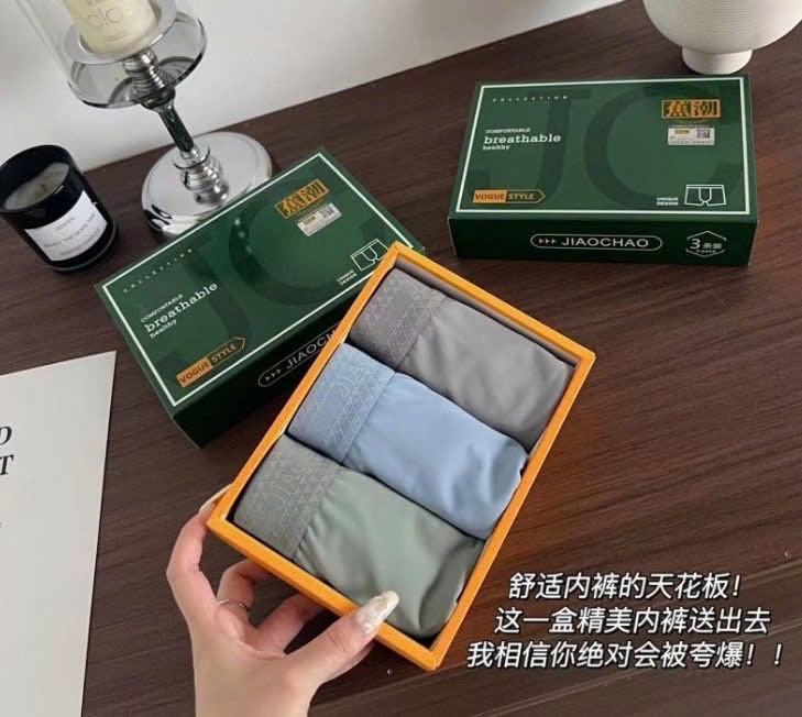 NC114 - SET 3 QUẦN LÓT NAM CAO CẤP COTTON LẠNH - CÓ HỘP ĐẸP!