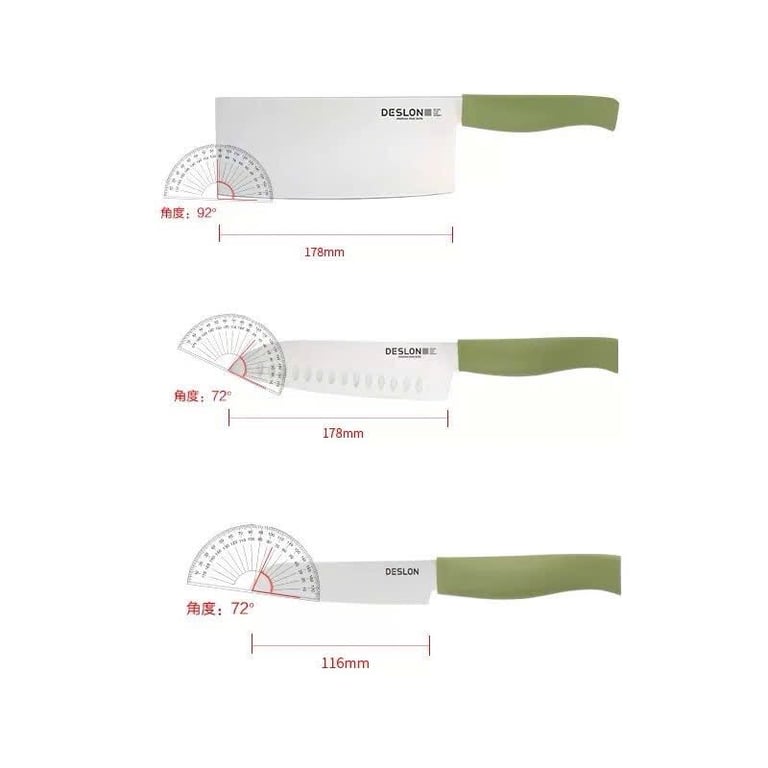 BỘ DAO BẾP XANH BƠ DESLON