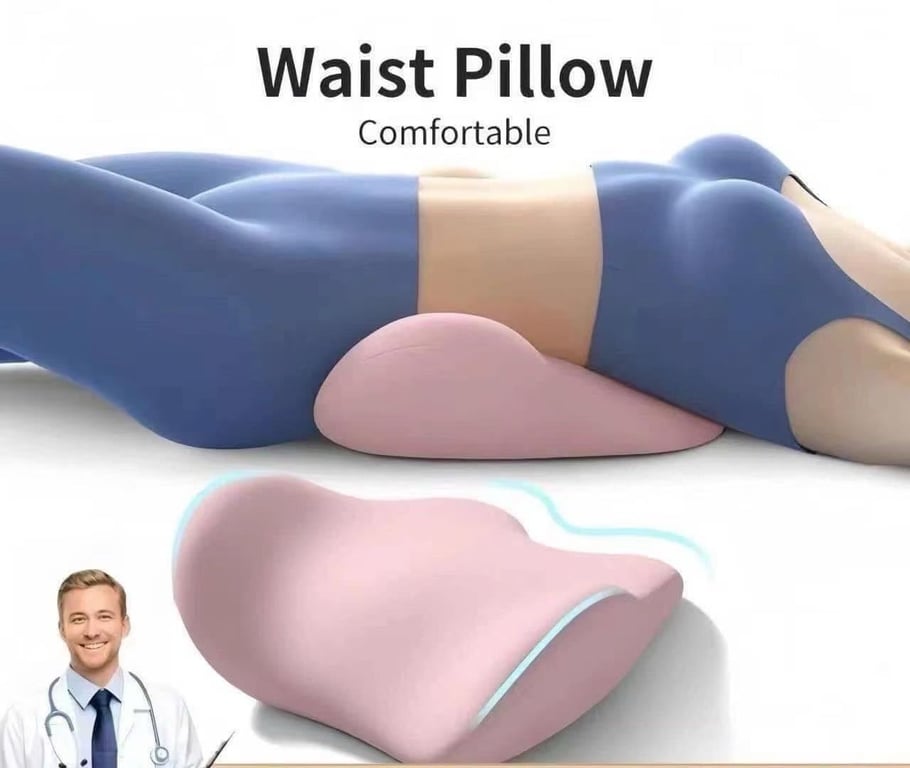 Gối cao su non đỡ eo