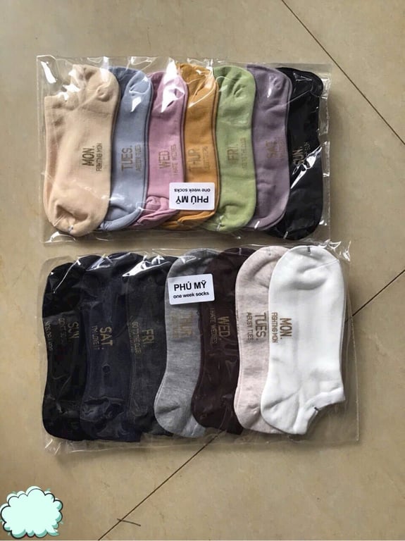 TẤT TUẦN 7 NGÀY!  SẴN NAM VÀ NỮ Sét 7 đôi