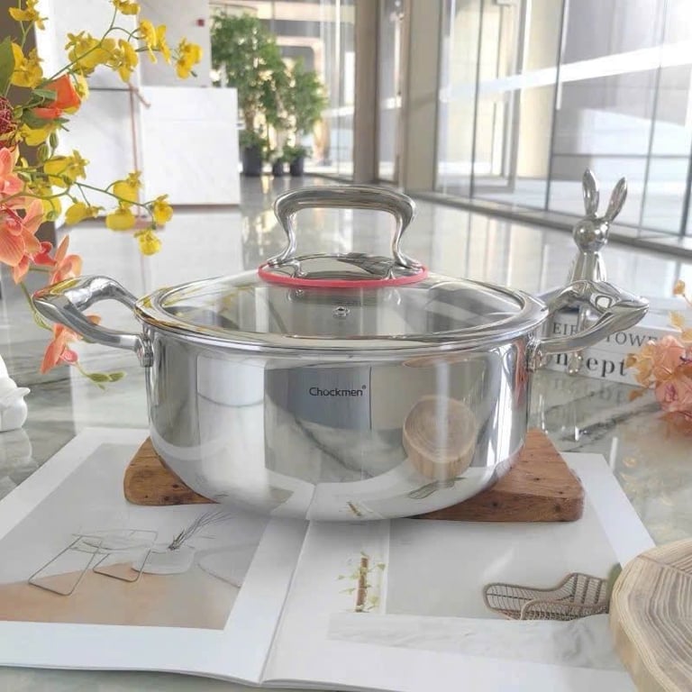 Bộ nồi kèm xửng hấp mẫu mới 2 tầng Chockmen 26cm - C150😍