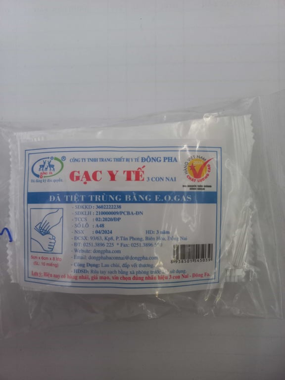 Gạc nhỏ đông pha thùng /100 gói