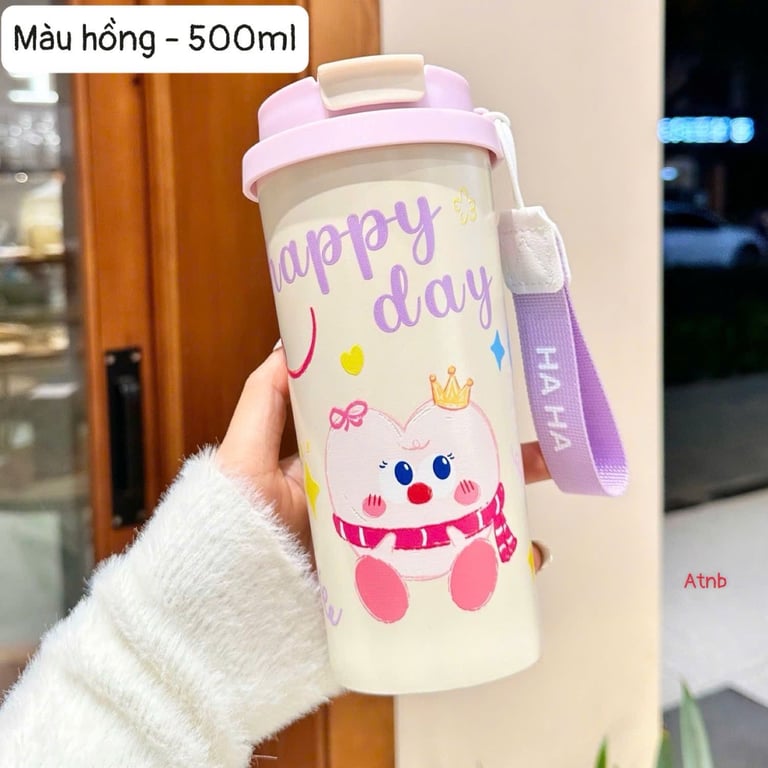 CỐC GIỮ NHIỆT HOẠ TIẾT CUTE 500ml
