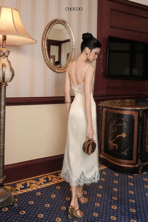 Đầm lụa cao cấp brand CHOCOO