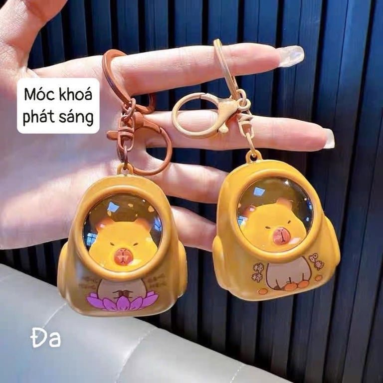 Set 2 móc khoá Capybara