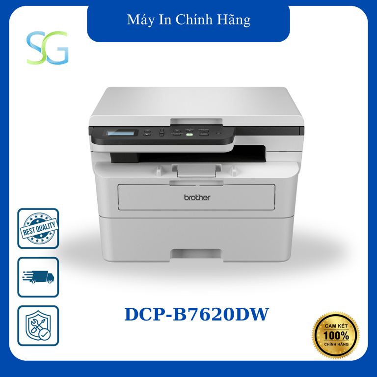 Máy In Laser Đen Trắng Đa Năng Brother DCP-B7620DW (In đảo mặt, Scan, Copy, A4, USB, LAN, WIFI)