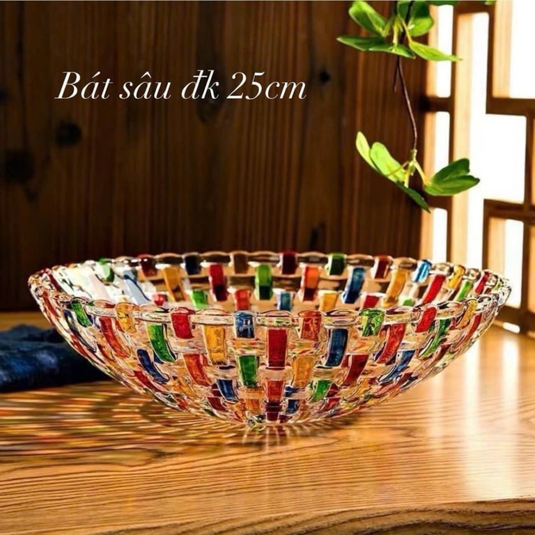 Lọ hoa, đĩa, thố, cốc hàng pha lê cao cấp