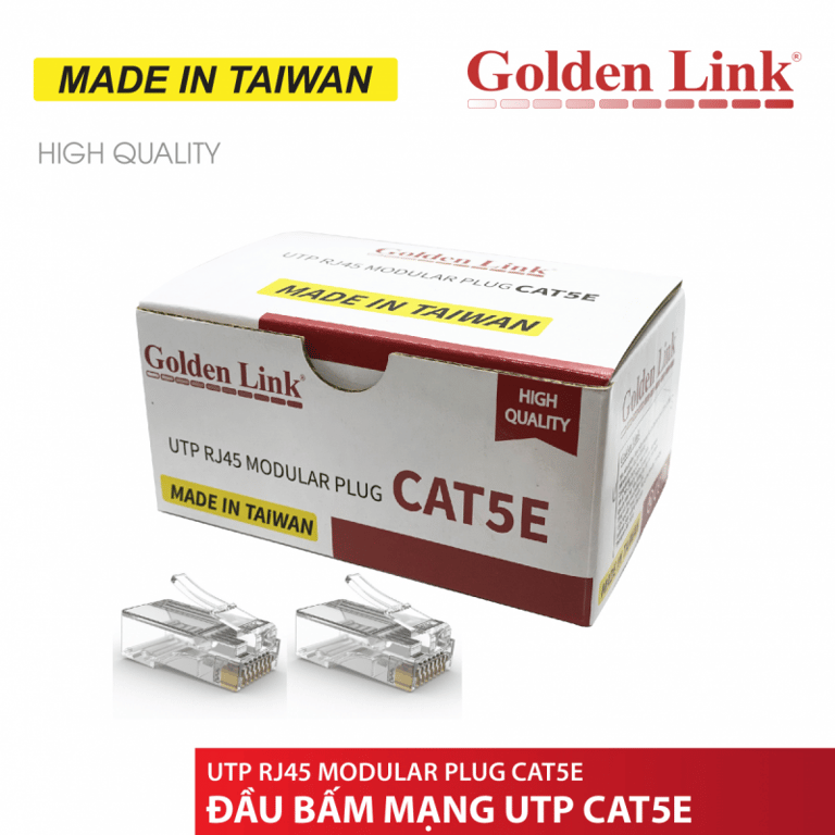 Đầu Bấm Mạng CAT5E Golden Link TAIWAN - GL02001