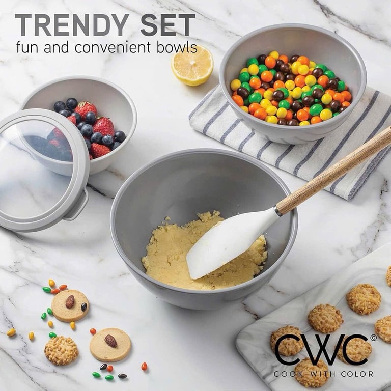 SET 6 BÁT NHỰA COOK WITH COLOR TPR DÙNG ĐƯỢC LÒ VI SÓNG