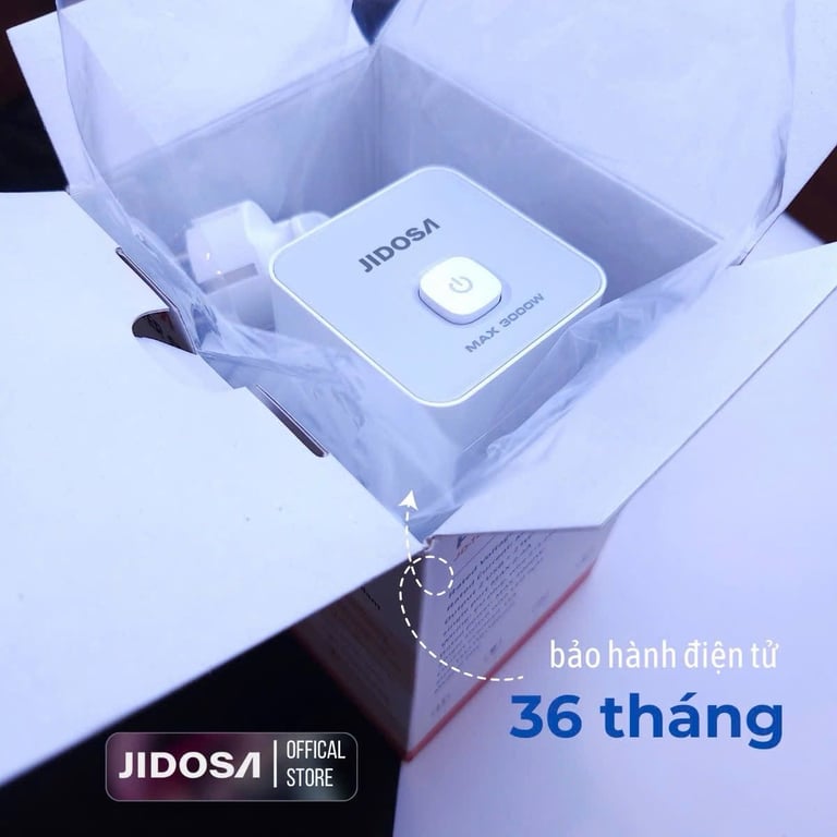 Ổ CẮM ĐIỆN THÁP VUÔNG JIDOSA 3000W  4 cắm, 8 ổ cắm, 12 ổ cắm