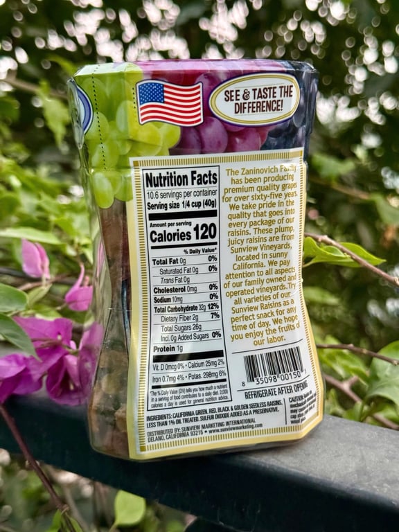 Hộp nho khô Lon MEDLEY Raisin 425gr USA chính hãng