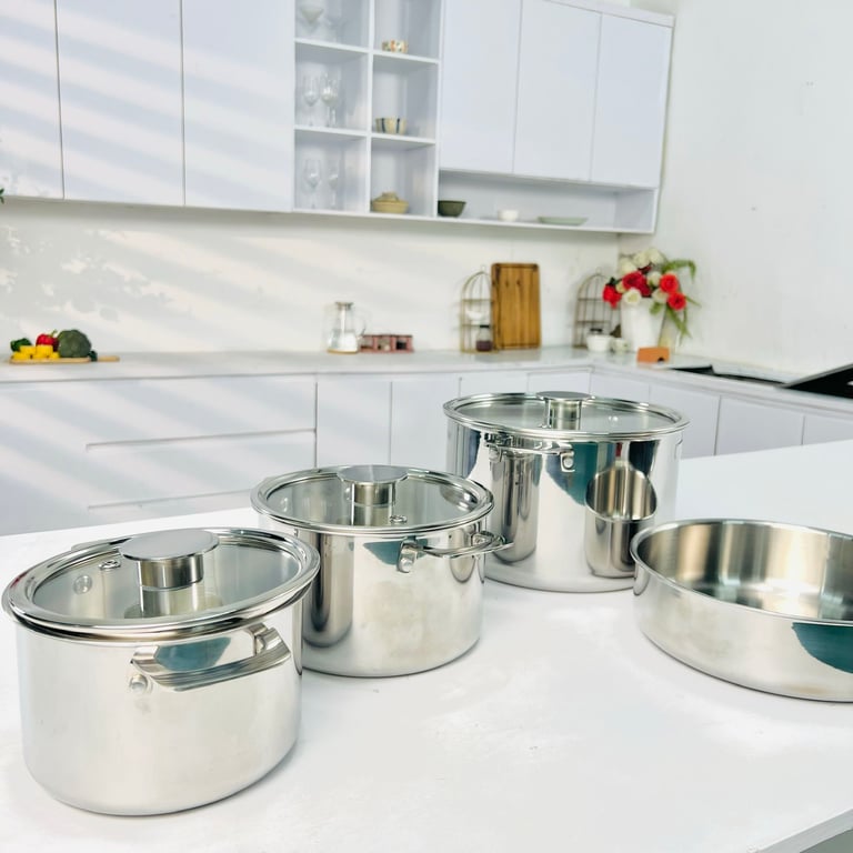 BỘ NỒI NAMSAN INOX 18/10 – Tinh Hoa Từ Chất Liệu Cao Cấp Và Thiết Kế Sang Trọng