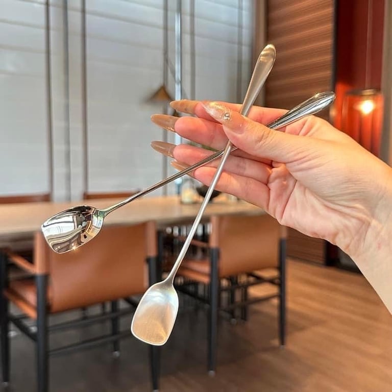 Set 5 thìa chanh bản vuông cán dài 20cm Reichmann Kochin