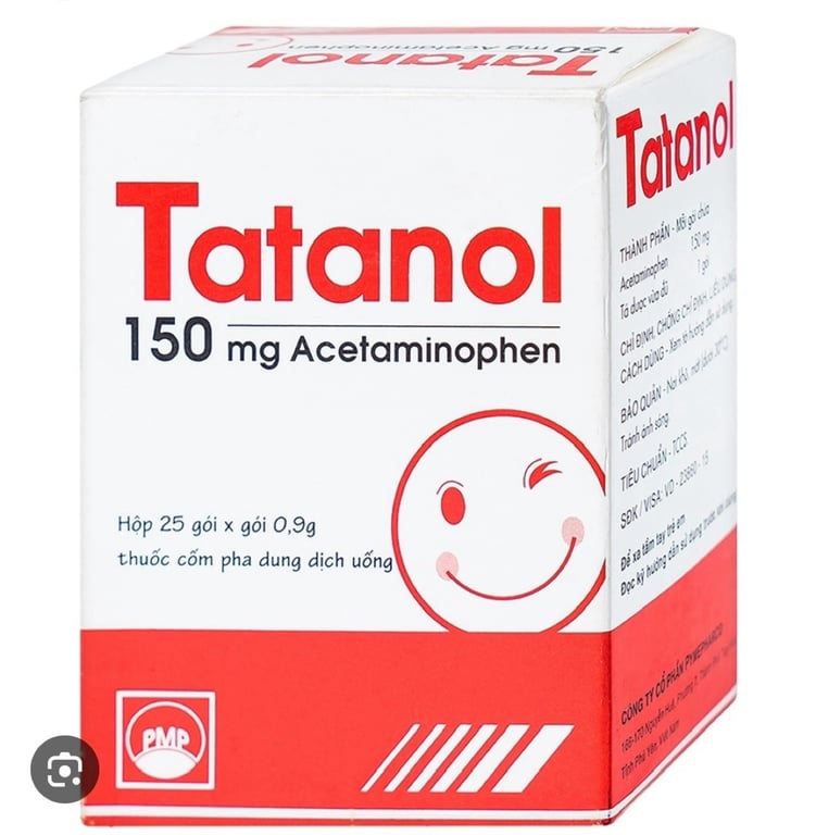Tatanol 150 gói hộp 25 gói
