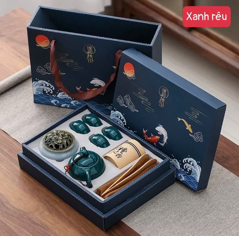 BỘ ẤM TRÀ MEN NGỌC