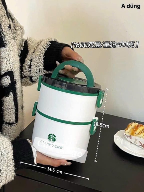 CẶP LỒNG STARBUCKS 2 TẦNG