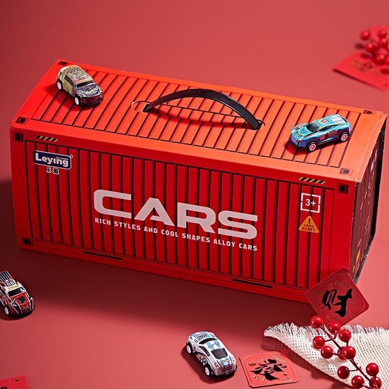 Mô Hình 48 Xe Thể Thao Bằng Hợp Kim Chạy Đà Có Đường Đua