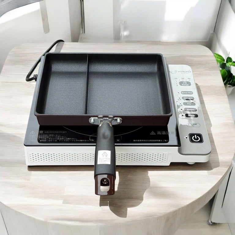 Chảo chống dính chữ nhật 2 ngăn Tamahashi Nhật Bản