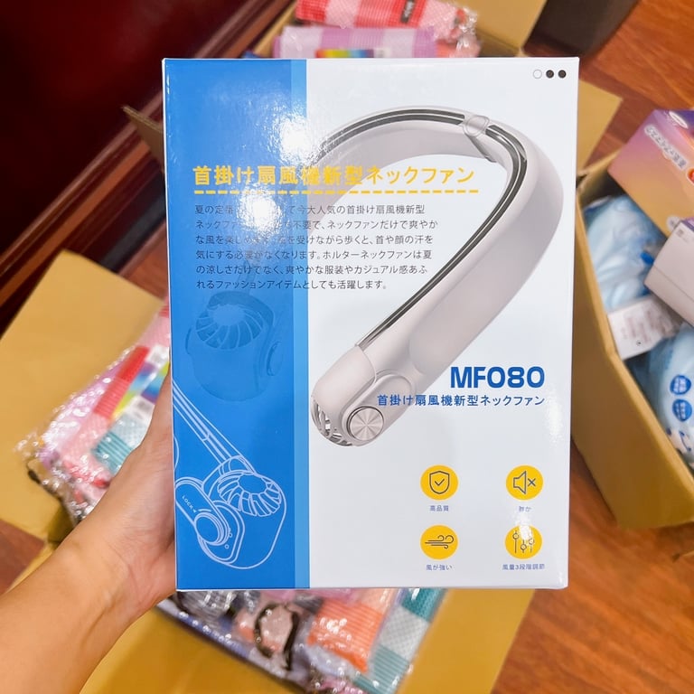 Quạt đeo cổ, máy làm mát cổ Công nghệ mới Nhật Bản