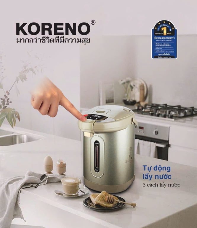 Bình thủy điện đa năng KORENO KN-292 3.5L