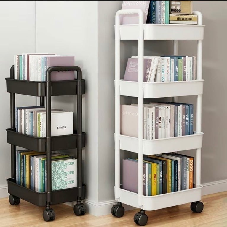 Kệ Để Đồ Đa Năng Có Bánh Xe loại 3 tầng và loại 4 tầng HK57