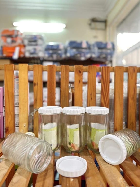 hũ thuỷ tinh hàng quà tặng KM của Unilever 900ml