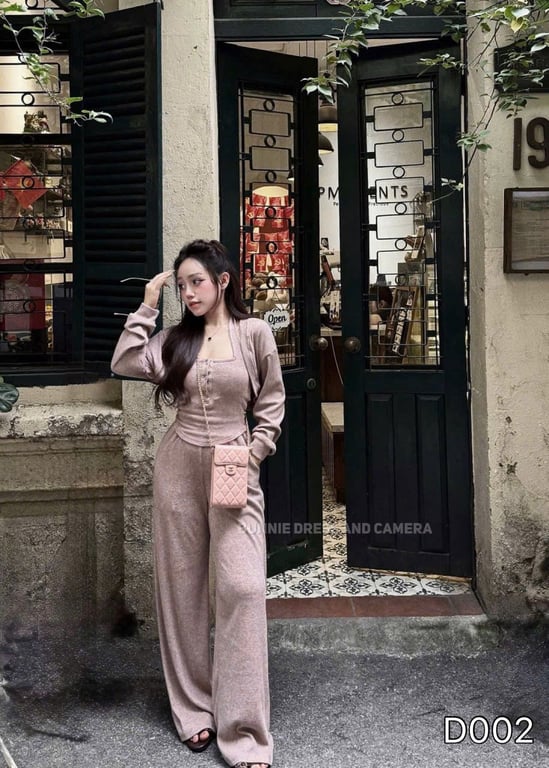 D002- set len hồng nude 3 món