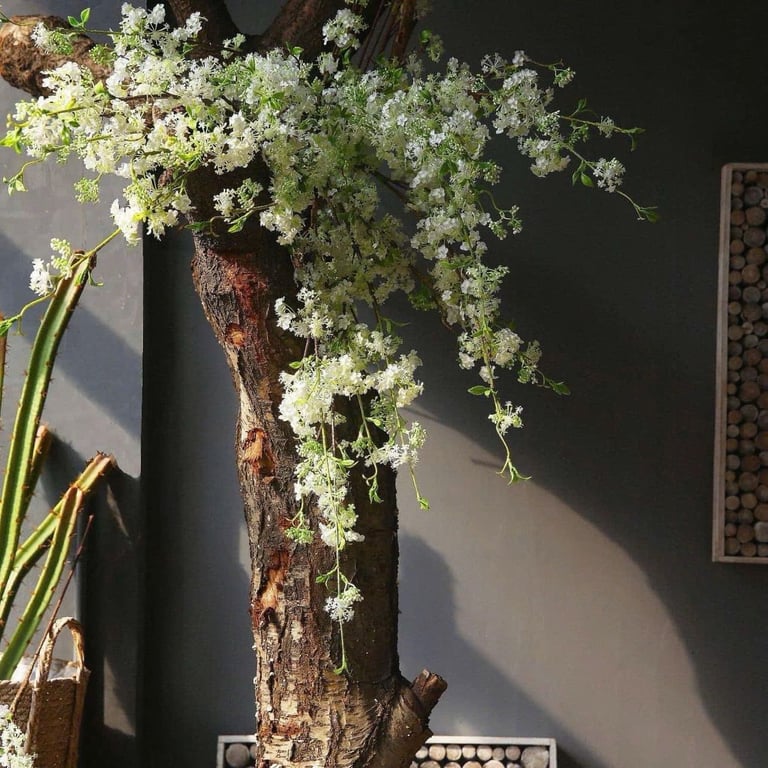 Set 3 cành Tuyết mai lụa 1.1m