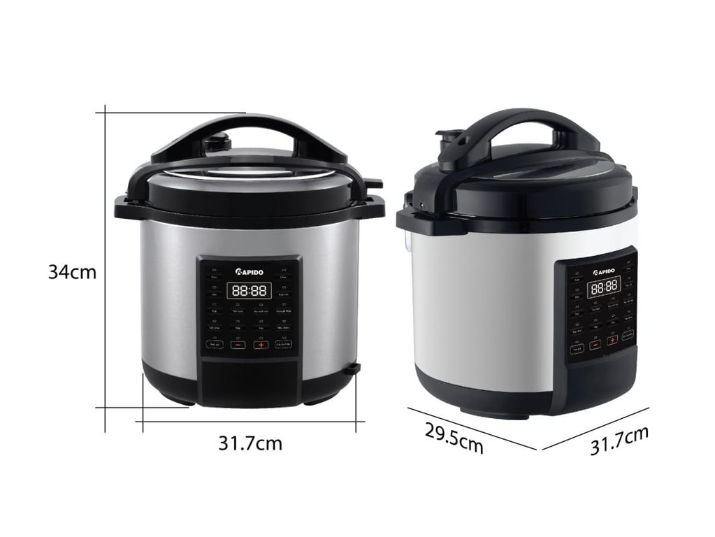 Nồi áp suất điện đa năng Rapido RPC900-D1