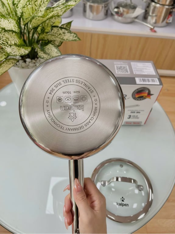 QUÁNH INOX 3 LỚP LIỀN KHỐI KALPEN EMER EM16 - SIZE 16CM